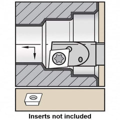 Kennametal - 6mm Min Bore Diam, 89.92mm OAL, 10mm Shank Diam, A-SCLD-S Indexable Boring Bar - 25mm Max Bore Depth, CD.. S4T002 Insert, Screw Holding Method - Caliber Tooling