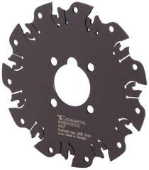 Kennametal - Arbor Hole Connection, 0.089" Cutting Width, 1-3/8" Depth of Cut, 5" Cutter Diam, 1-1/4" Hole Diam, 11 Tooth Indexable Slotting Cutter - KVNS Toolholder, OD 2087.. Insert - Caliber Tooling