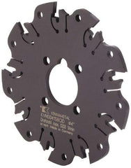 Kennametal - Arbor Hole Connection, 0.164" Cutting Width, 1-1/16" Depth of Cut, 4" Cutter Diam, 1" Hole Diam, 9 Tooth Indexable Slotting Cutter - KVNS Toolholder, OD 4158.. Insert - Caliber Tooling