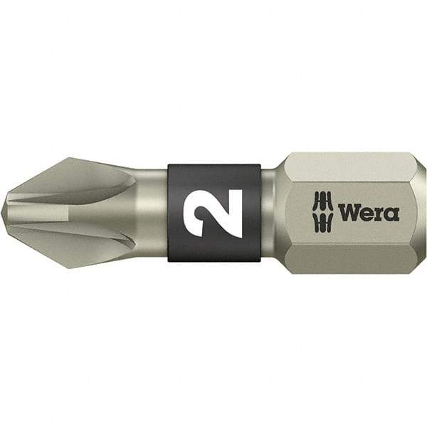 Wera - #1 Pozidriv Screwdriver Bit - 1" OAL - Caliber Tooling