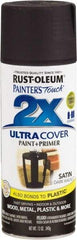 Rust-Oleum - Dark Walnut, Satin, Enamel Spray Paint - 8 Sq Ft per Can, 12 oz Container, Use on Multipurpose - Caliber Tooling