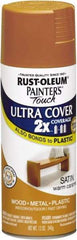 Rust-Oleum - Warm Caramel, Satin, Enamel Spray Paint - 8 Sq Ft per Can, 12 oz Container, Use on Multipurpose - Caliber Tooling