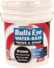 Rust-Oleum - 5 Gal White Water-Based Acrylic Enamel Primer - 1000 Sq Ft Coverage, <100 gL Content, Quick Drying, Interior/Exterior - Caliber Tooling