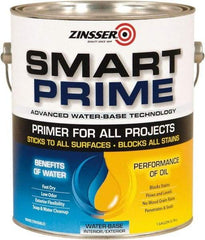 Rust-Oleum - 1 Gal White Water-Based Acrylic Enamel Primer - 400 Sq Ft Coverage, 13 gL Content, Quick Drying, Interior/Exterior - Caliber Tooling