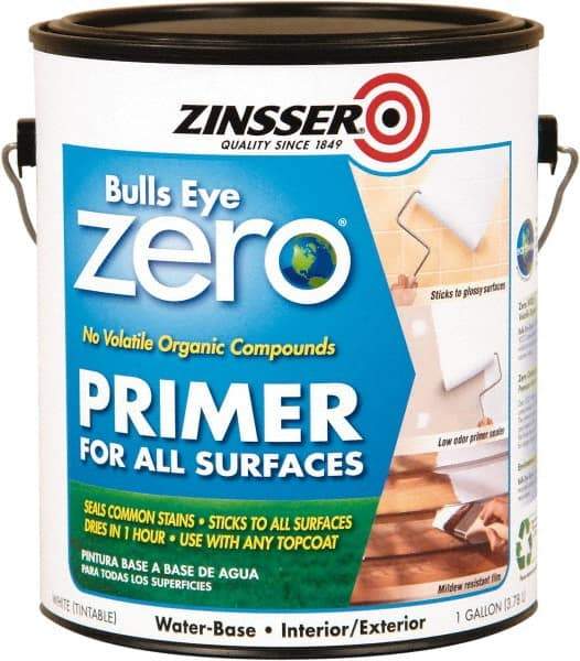 Rust-Oleum - 1 Gal White Primer Sealer - 400 Sq Ft Coverage, <1 gL Content, Quick Drying, Interior/Exterior - Caliber Tooling