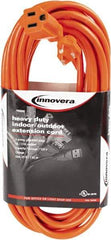 innovera - 25', 14/2 Gauge/Conductors, Orange Indoor & Outdoor Extension Cord - 1 Receptacle, 13 Amps, NEMA 5-15R - Caliber Tooling