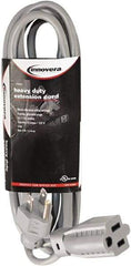 innovera - 9', 14/2 Gauge/Conductors, Gray Indoor Extension Cord - 1 Receptacle, 13 Amps, NEMA 5-15R - Caliber Tooling