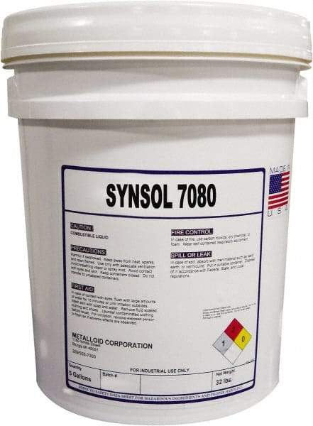 Metalloid - SynSol 7080, 5 Gal Pail Cutting Fluid - Semisynthetic - Caliber Tooling