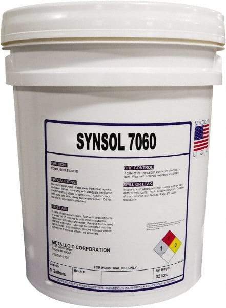 Metalloid - SynSol 7060, 5 Gal Pail Cutting Fluid - Semisynthetic - Caliber Tooling