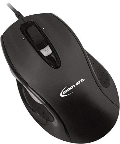 innovera - Black Mouse - Use with Mac OS X 10.4-10.7, Windows 98SE, Windows 2000, Windows XP, Windows Vista, 7 - Caliber Tooling