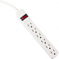 innovera - 6 Outlets, 120 Volts, 15 Amps, 15' Cord, Power Outlet Strip - 5-15R NEMA Configuration - Caliber Tooling