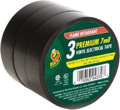 Duck - 3/4" x 50', Black Rubber Electrical Tape - 7 mil Thick - Caliber Tooling