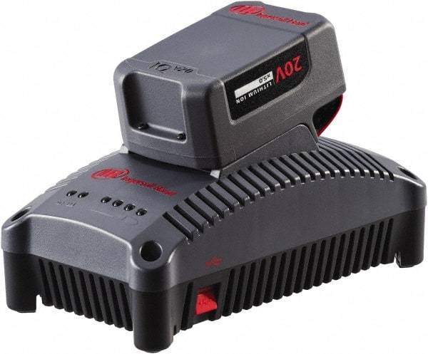 Ingersoll-Rand - 20 Volt, Lithium-Ion Power Tool Charger - 1 hr to Charge, AC Wall Outlet Power Source - Caliber Tooling