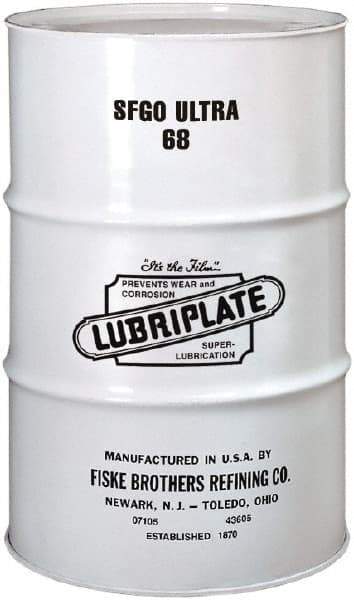 Lubriplate - 55 Gal Drum, ISO 68, SAE 30, Air Compressor Oil - 5°F to 395°, 325 Viscosity (SUS) at 100°F, 59 Viscosity (SUS) at 210°F - Caliber Tooling