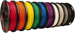 MakerBot - PLA Filament Small Spool - Black, Blue, Cool Gray, Green, Orange, Purple, Red, Warm Gray, White, Yellow, Use with Replicator Mini, Replicator (5th Generation), Replicator Z18, Replicator 2 - Caliber Tooling