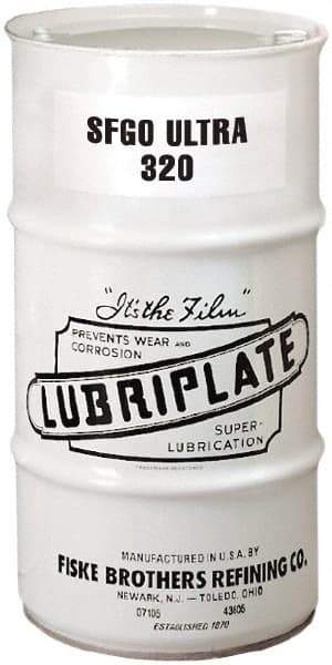 Lubriplate - 16 Gal Drum, Synthetic Gear Oil - 10°F to 420°F, 1557 SUS Viscosity at 100°F, 161 SUS Viscosity at 210°F, ISO 320 - Caliber Tooling