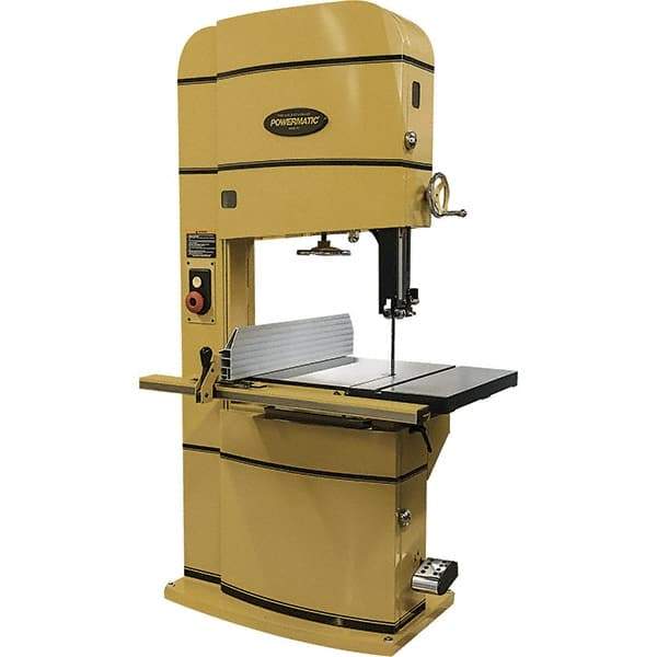 Powermatic - 24" Throat Capacity, Step Pulley Vertical Bandsaw - 2,500/4,800 SFPM, 5 hp, Single Phase - Caliber Tooling