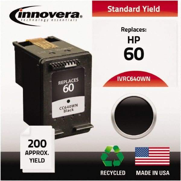 innovera - Black Inkjet Printer Cartridge - Use with HP Deskjet D2530, D2545, D2560, D5560, F4200, F4440, F4480, Photosmart C4640, C4650, C4680, C4795 - Caliber Tooling