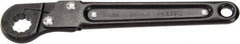 Proto - 11mm, Black Finish, Ratcheting Flare Nut Wrench - 12 Points, 5.437" OAL, Steel, Single End Head - Caliber Tooling