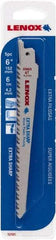 Lenox - 6" Long x 3/4" Thick, Bi-Metal Reciprocating Saw Blade - Straight Profile, 6 TPI, Toothed Edge - Caliber Tooling