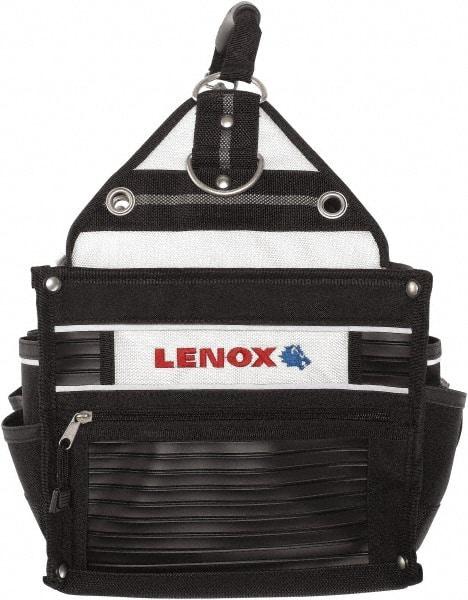 Lenox - 33 Pocket Black Ballistic Nylon Tool Tote - 10" Wide x 10" Deep x 12" High - Caliber Tooling