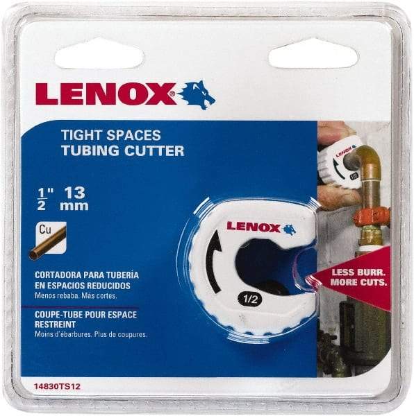 Lenox - 1/2" Pipe Capacity, Tube Cutter - Cuts Copper - Caliber Tooling