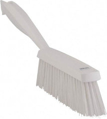 Vikan - 14" OAL, Polyester Staple Set Bench Brush - 2" Bristle Length, 6-3/8" Long Head, White - Caliber Tooling