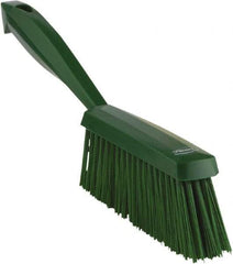 Vikan - 14" OAL, Polyester Staple Set Bench Brush - 2" Bristle Length, 6-3/8" Long Head, Green - Caliber Tooling