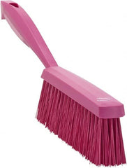 Vikan - 14" OAL, Polyester Staple Set Bench Brush - 2" Bristle Length, 6-3/8" Long Head, Pink - Caliber Tooling