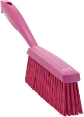 Vikan - 14" OAL, Polyester Staple Set Bench Brush - 2" Bristle Length, 6-3/8" Long Head, Pink - Caliber Tooling