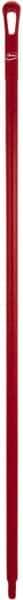 Vikan - 59 x 1-1/4" Polypropylene Squeegee Handle - European Threaded Connection, Red - Caliber Tooling