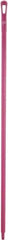 Vikan - 59 x 1-1/4" Polypropylene Squeegee Handle - European Threaded Connection, Pink - Caliber Tooling