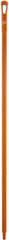 Vikan - 59 x 1-1/4" Polypropylene Squeegee Handle - European Threaded Connection, Orange - Caliber Tooling