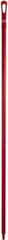 Vikan - 67 x 1-19/64" Polypropylene Squeegee Handle - European Threaded Connection, Red - Caliber Tooling