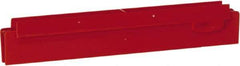 Vikan - 10" Rubber Blade Squeegee Refill - Double Edge, Red, Plastic Holder - Caliber Tooling