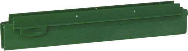 Vikan - 10" Rubber Blade Squeegee Refill - Double Edge, Green, Plastic Holder - Caliber Tooling