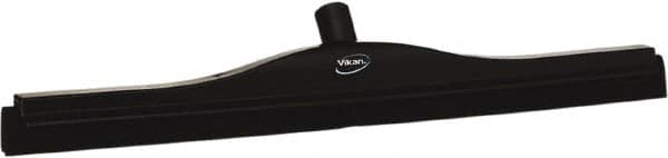 Vikan - 24" Foam Rubber Blade Bench Squeegee - Double Edge, Black, Plastic Holder - Caliber Tooling