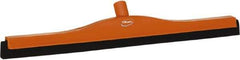 Vikan - 24" Foam Rubber Blade Bench Squeegee - Double Edge, Orange, Plastic Holder - Caliber Tooling