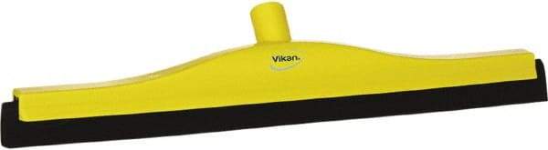 Vikan - 20" Foam Rubber Blade Bench Squeegee - Double Edge, Yellow, Plastic Holder - Caliber Tooling