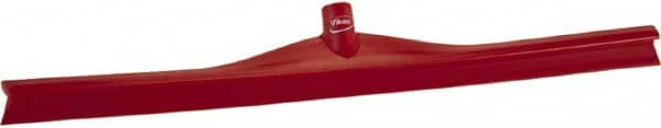 Vikan - 27.56" Rubber Blade Floor Squeegee - Single Edge, Red, Plastic Holder - Caliber Tooling