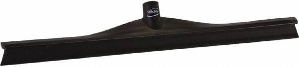 Vikan - 23.62" Rubber Blade Floor Squeegee - Single Edge, Black, Plastic Holder - Caliber Tooling