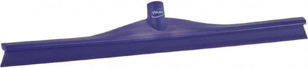 Vikan - 23.62" Rubber Blade Floor Squeegee - Single Edge, Purple, Plastic Holder - Caliber Tooling