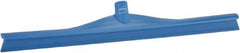 Vikan - 23.62" Rubber Blade Floor Squeegee - Single Edge, Blue, Plastic Holder - Caliber Tooling