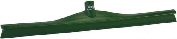 Vikan - 23.62" Rubber Blade Floor Squeegee - Single Edge, Green, Plastic Holder - Caliber Tooling