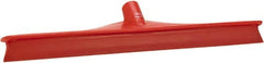 Vikan - 19.67" Rubber Blade Floor Squeegee - Single Edge, Red, Plastic Holder - Caliber Tooling