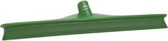 Vikan - 19.67" Rubber Blade Floor Squeegee - Single Edge, Green, Plastic Holder - Caliber Tooling