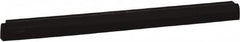 Vikan - 24" Foam Rubber Blade Squeegee Refill - Double Edge, Black, Plastic Holder - Caliber Tooling