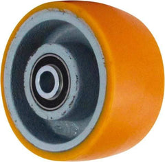 Caster Connection - 6 Inch Diameter x 3 Inch Wide, Polyurethane on Iron Caster Wheel - 2,000 Lb. Capacity, 3-1/4 Inch Hub Length, 3/4 Inch Axle Diameter, Sealed Precision Ball Bearing - Caliber Tooling