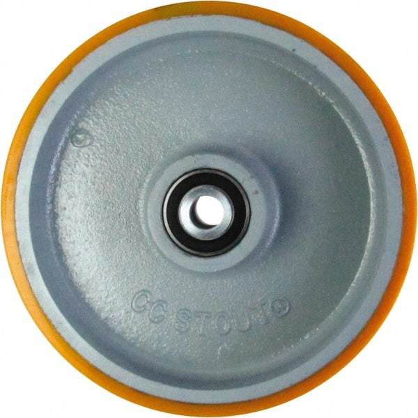 Caster Connection - 10 Inch Diameter x 2 Inch Wide, Polyurethane on Iron Caster Wheel - 1,850 Lb. Capacity, 2.2 Inch Hub Length, 1/2 Inch Axle Diameter, Sealed Precision Ball Bearing - Caliber Tooling