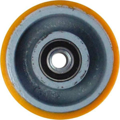 Caster Connection - 6 Inch Diameter x 2 Inch Wide, Polyurethane on Iron Caster Wheel - 1,200 Lb. Capacity, 2.2 Inch Hub Length, 1/2 Inch Axle Diameter, Sealed Precision Ball Bearing - Caliber Tooling